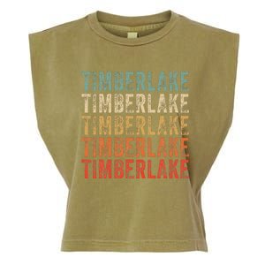 Timberlake Personalized Name I Love Timberlake Garment-Dyed Women's Muscle Tee