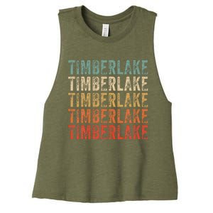 Timberlake Personalized Name I Love Timberlake Women's Racerback Cropped Tank