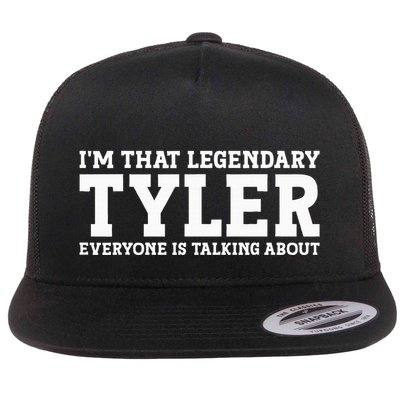 Tyler Personal Name Funny Tyler Flat Bill Trucker Hat