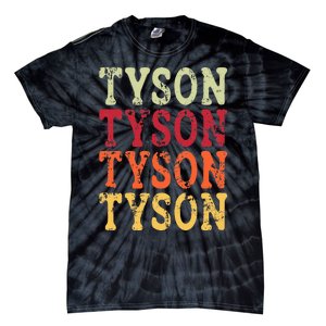 Tyson Personalized Name Retro 2024 Tie-Dye T-Shirt