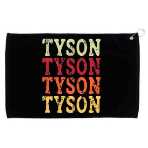 Tyson Personalized Name Retro 2024 Grommeted Golf Towel