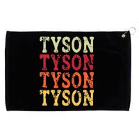 Tyson Personalized Name Retro 2024 Grommeted Golf Towel