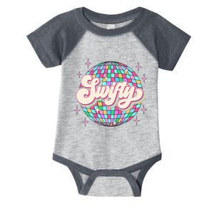 Taylor Personalized Name I Love Taylor Girl Groovy 70s Disco Infant Baby Jersey Bodysuit