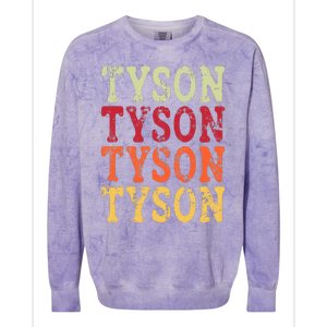 Tyson Personalized Name Retro 2024 Colorblast Crewneck Sweatshirt