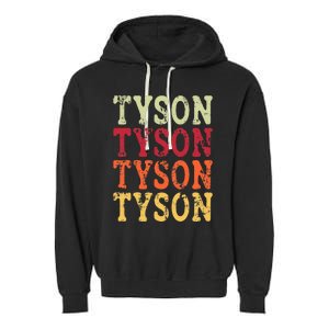 Tyson Personalized Name Retro 2024 Garment-Dyed Fleece Hoodie