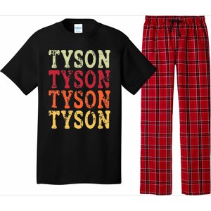 Tyson Personalized Name Retro 2024 Pajama Set