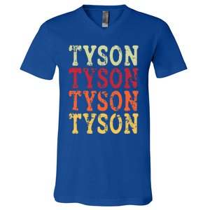 Tyson Personalized Name Retro 2024 V-Neck T-Shirt