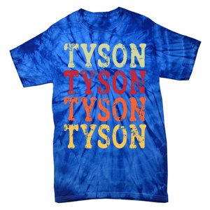 Tyson Personalized Name Retro 2024 Tie-Dye T-Shirt