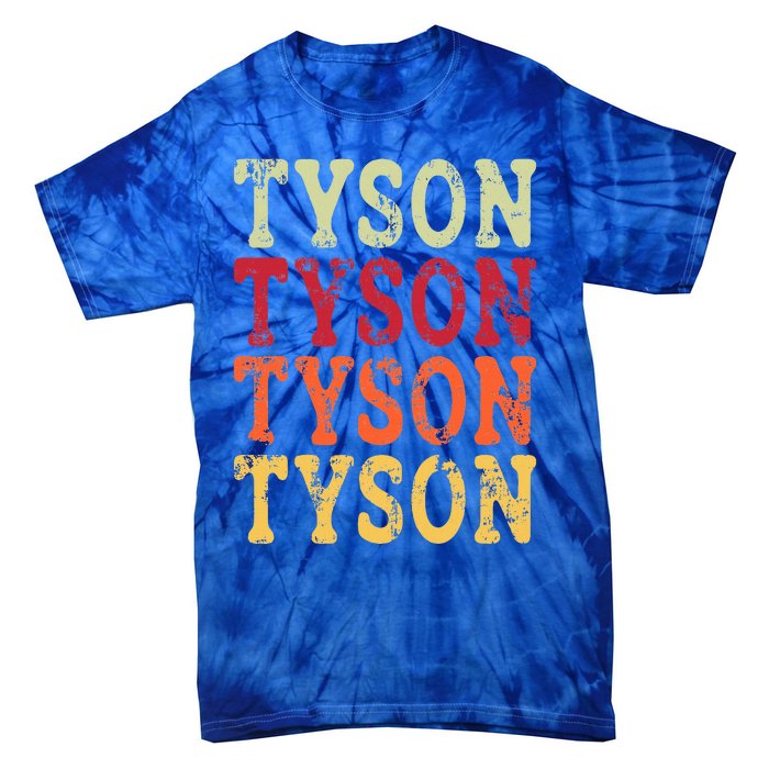 Tyson Personalized Name Retro 2024 Tie-Dye T-Shirt