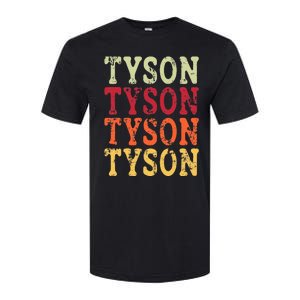 Tyson Personalized Name Retro 2024 Softstyle CVC T-Shirt