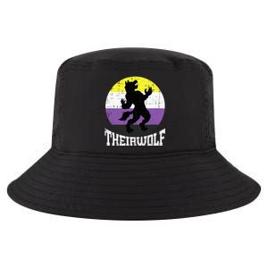 Theirwolf Pride Non Binary Enby Nb Flag Lgbtq Cool Comfort Performance Bucket Hat