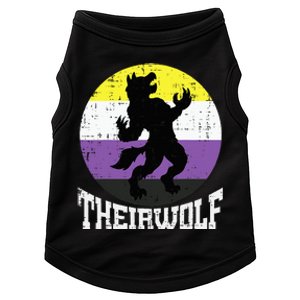 Theirwolf Pride Non Binary Enby Nb Flag Lgbtq Doggie Tank