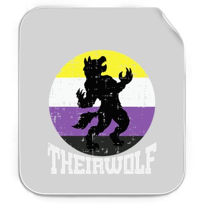 Theirwolf Pride Non Binary Enby Nb Flag Lgbtq Permanent Decal Sticker