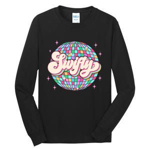 Taylor Personalized Name I Love Taylor Girl Groovy 70s Disco Tall Long Sleeve T-Shirt