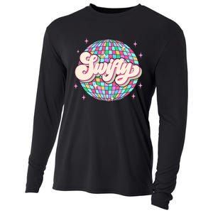 Taylor Personalized Name I Love Taylor Girl Groovy 70s Disco Cooling Performance Long Sleeve Crew