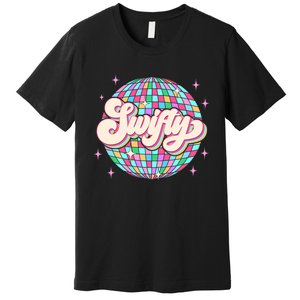 Taylor Personalized Name I Love Taylor Girl Groovy 70s Disco Premium T-Shirt