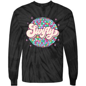 Taylor Personalized Name I Love Taylor Girl Groovy 70s Disco Tie-Dye Long Sleeve Shirt