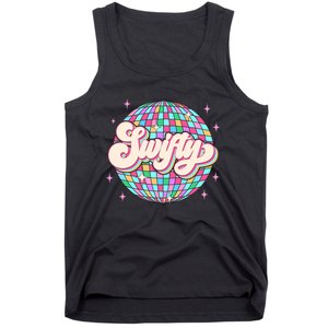 Taylor Personalized Name I Love Taylor Girl Groovy 70s Disco Tank Top