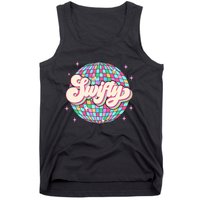 Taylor Personalized Name I Love Taylor Girl Groovy 70s Disco Tank Top