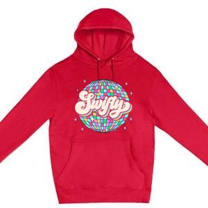 Taylor Personalized Name I Love Taylor Girl Groovy 70s Disco Premium Pullover Hoodie