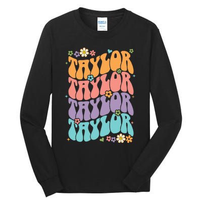 T.aylor Personal Name First Name Funny T.aylor Tall Long Sleeve T-Shirt