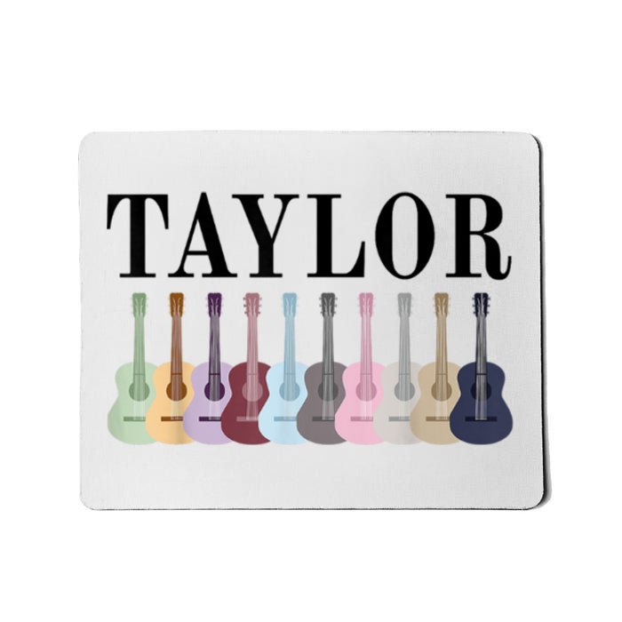 Taylor Personalized Name I Love Taylor Girl Groovy 70S Mousepad