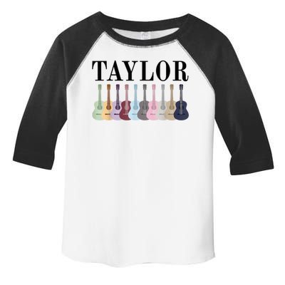 Taylor Personalized Name I Love Taylor Girl Groovy 70S Toddler Fine Jersey T-Shirt