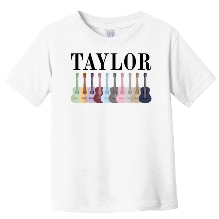 Taylor Personalized Name I Love Taylor Girl Groovy 70S Toddler T-Shirt