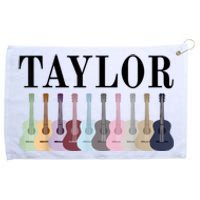 Taylor Personalized Name I Love Taylor Girl Groovy 70S Grommeted Golf Towel