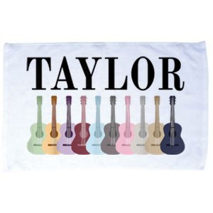 Taylor Personalized Name I Love Taylor Girl Groovy 70S Microfiber Hand Towel