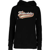 Timberlake Personalized Name I Love Timberlake Womens Funnel Neck Pullover Hood