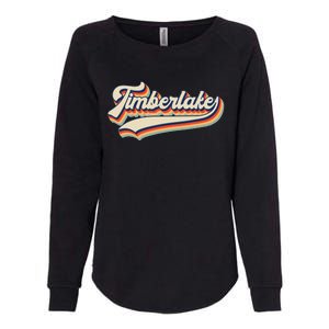 Timberlake Personalized Name I Love Timberlake Womens California Wash Sweatshirt