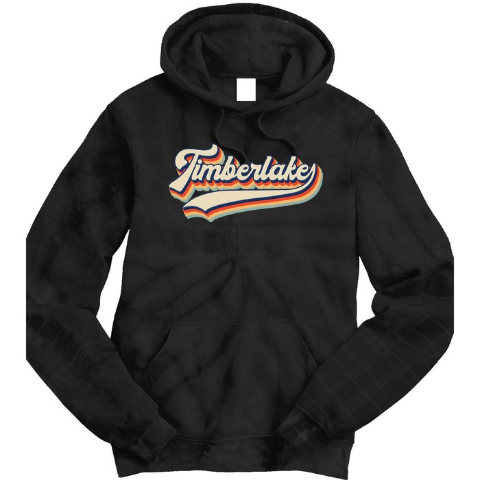 Timberlake Personalized Name I Love Timberlake Tie Dye Hoodie