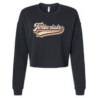 Timberlake Personalized Name I Love Timberlake Cropped Pullover Crew