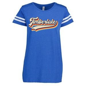 Timberlake Personalized Name I Love Timberlake Enza Ladies Jersey Football T-Shirt