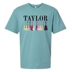 Taylor Personalized Name I Love Taylor Girl Groovy 70S Sueded Cloud Jersey T-Shirt