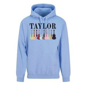 Taylor Personalized Name I Love Taylor Girl Groovy 70S Unisex Surf Hoodie