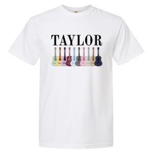 Taylor Personalized Name I Love Taylor Girl Groovy 70S Garment-Dyed Heavyweight T-Shirt