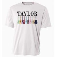 Taylor Personalized Name I Love Taylor Girl Groovy 70S Cooling Performance Crew T-Shirt