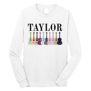 Taylor Personalized Name I Love Taylor Girl Groovy 70S Long Sleeve Shirt