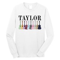 Taylor Personalized Name I Love Taylor Girl Groovy 70S Long Sleeve Shirt