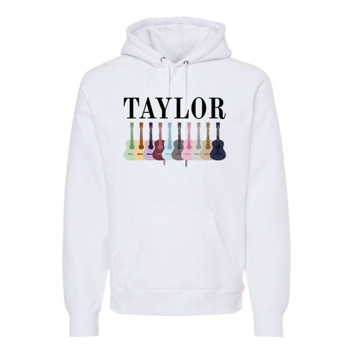 Taylor Personalized Name I Love Taylor Girl Groovy 70S Premium Hoodie