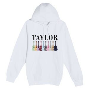 Taylor Personalized Name I Love Taylor Girl Groovy 70S Premium Pullover Hoodie