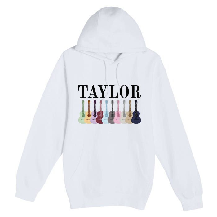 Taylor Personalized Name I Love Taylor Girl Groovy 70S Premium Pullover Hoodie