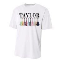 Taylor Personalized Name I Love Taylor Girl Groovy 70S Performance Sprint T-Shirt