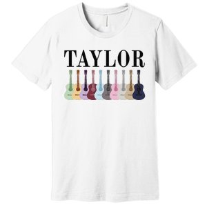 Taylor Personalized Name I Love Taylor Girl Groovy 70S Premium T-Shirt