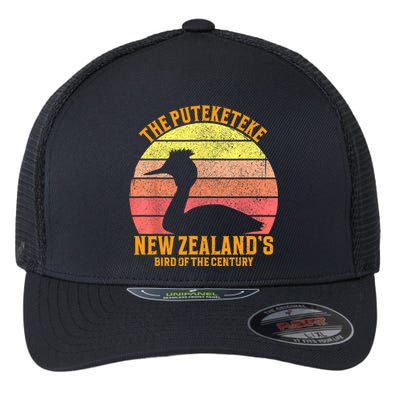 The Puteketeke New ZealandS Bird Of The Century Flexfit Unipanel Trucker Cap