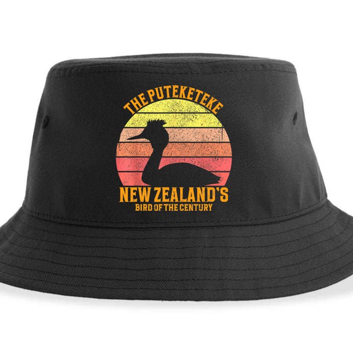 The Puteketeke New ZealandS Bird Of The Century Sustainable Bucket Hat