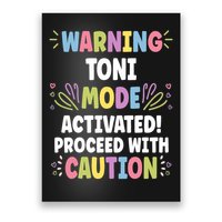 Toni Personalized Name Funny Cute Custom Toni Name Poster