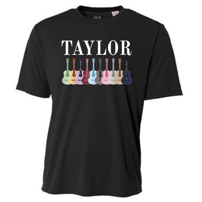 Taylor Personalized Name I Love Taylor Girl Groovy 70S Cooling Performance Crew T-Shirt